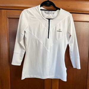 Adidas by Stella McCartney 1/4 Zip Performance Tennis Golf Top White WM’s S EUC